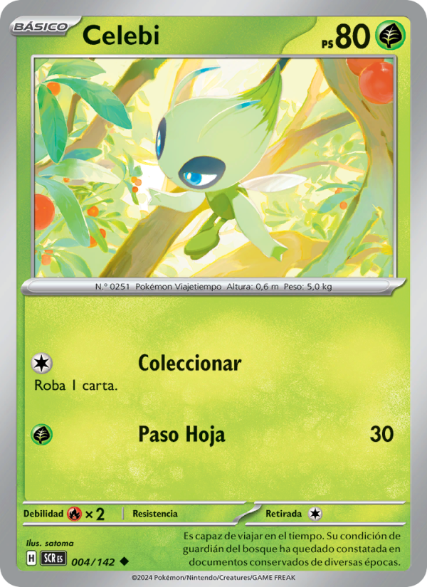 Celebi 004 — Corona Astral (Spanish Pokémon TCG card)