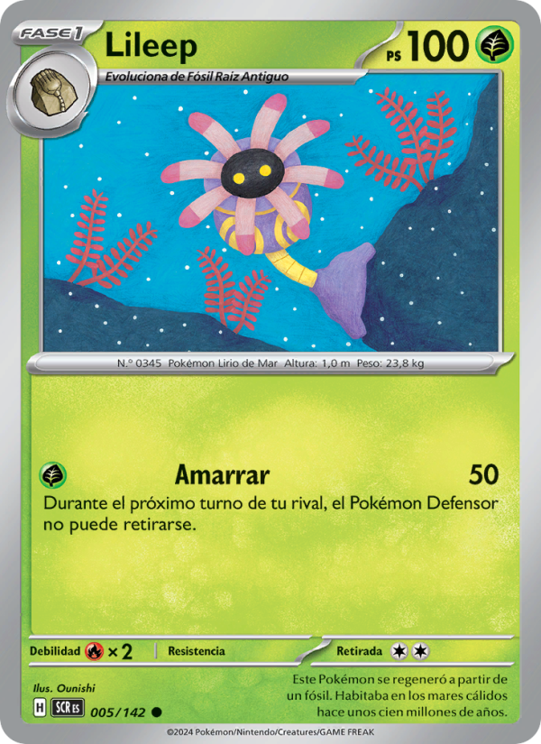 Lileep 005 — Corona Astral (Spanish Pokémon TCG card)