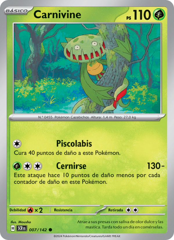 Carnivine 007 — Corona Astral (Spanish Pokémon TCG card)