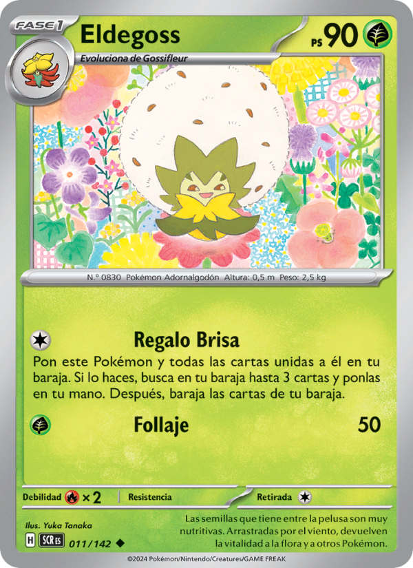 Eldegoss 011 — Corona Astral (Spanish Pokémon TCG card)