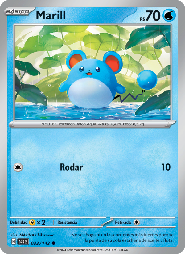 Marill 033 — Corona Astral (Spanish Pokémon TCG card)