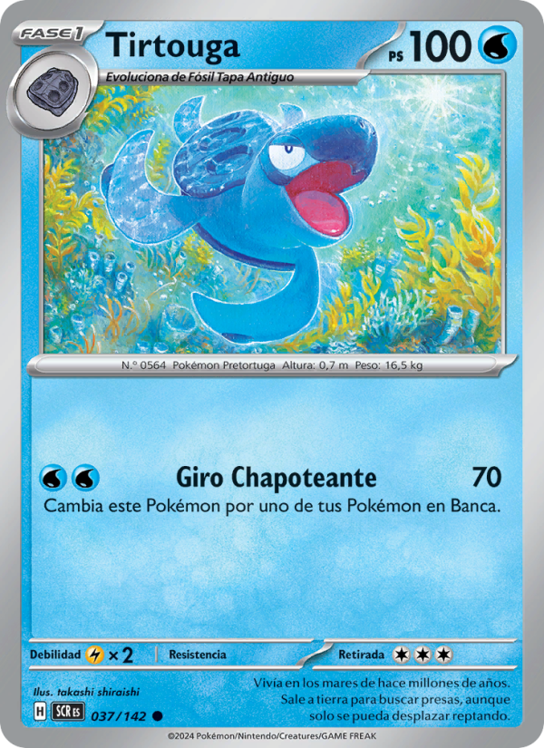 Tirtouga 037 — Corona Astral (Spanish Pokémon TCG card)