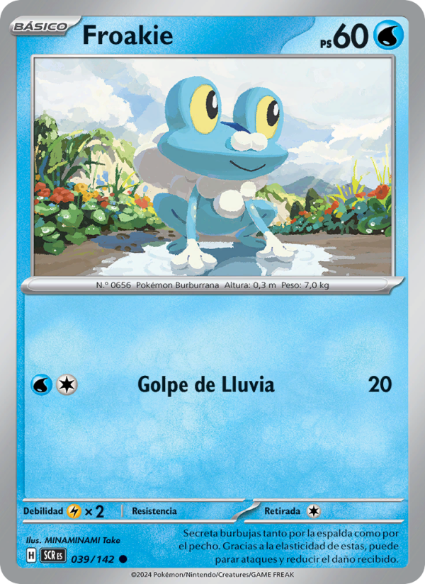 Froakie 039 — Corona Astral (Spanish Pokémon TCG card)