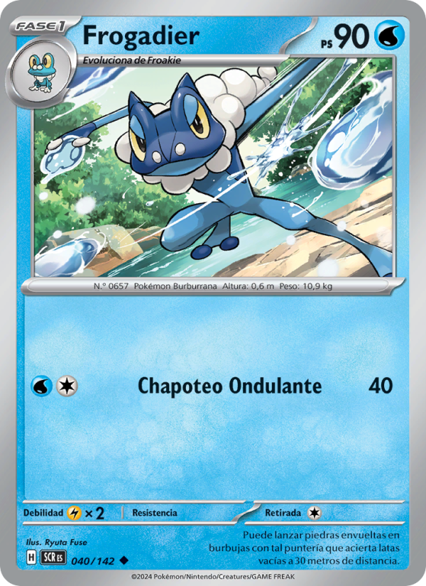 Frogadier 040 — Corona Astral (Spanish Pokémon TCG card)