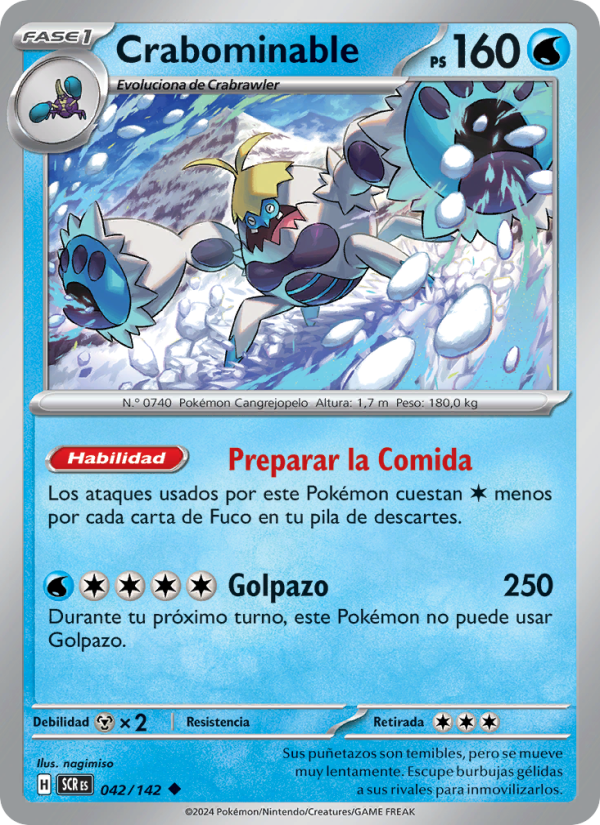 Crabominable 042 — Corona Astral (Spanish Pokémon TCG card)