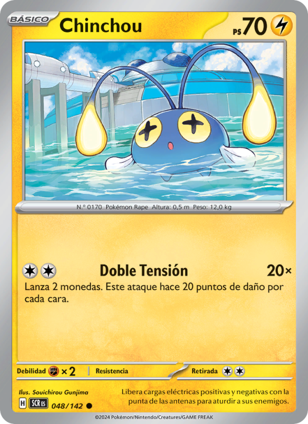 Chinchou 048 — Corona Astral (Spanish Pokémon TCG card)