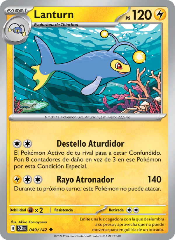 Lanturn 049 — Corona Astral (Spanish Pokémon TCG card)