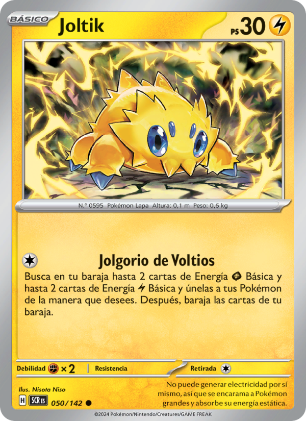 Joltik 050 — Corona Astral (Spanish Pokémon TCG card)