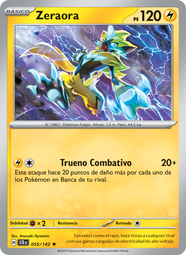 Zeraora 055 — Corona Astral (Spanish Pokémon TCG card)