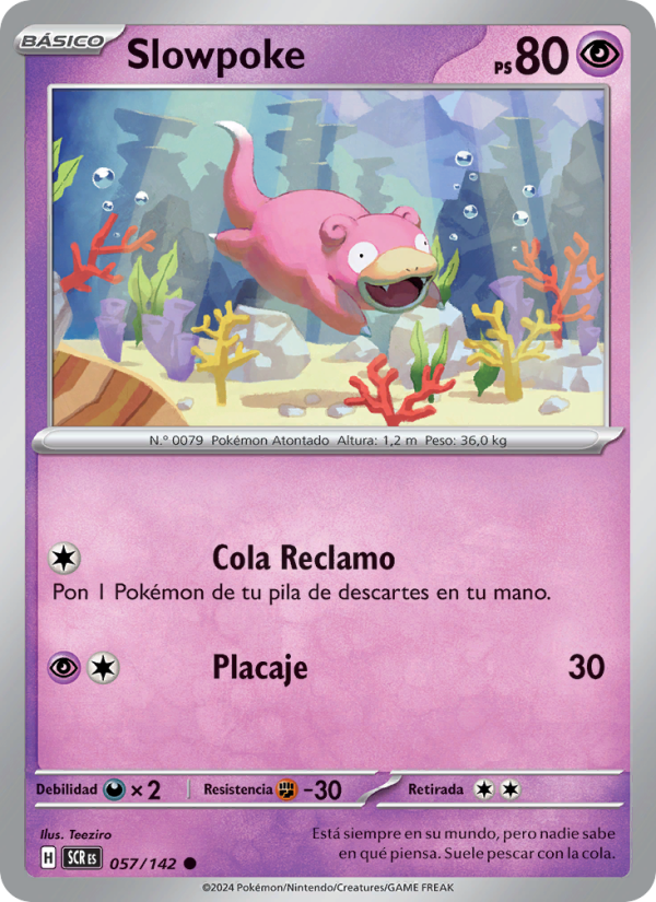 Slowpoke 057 — Corona Astral (Spanish Pokémon TCG card)