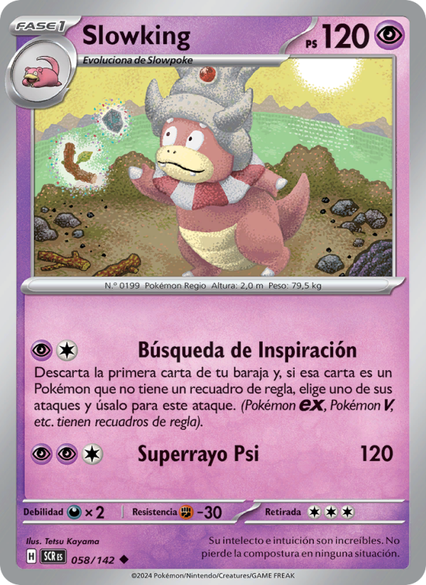 Slowking 058 — Corona Astral (Spanish Pokémon TCG card)