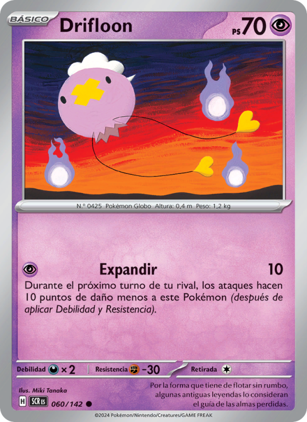Drifloon 060 — Corona Astral (Spanish Pokémon TCG card)