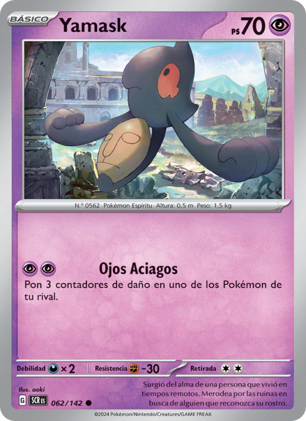 Yamask 062 — Corona Astral (Spanish Pokémon TCG card)