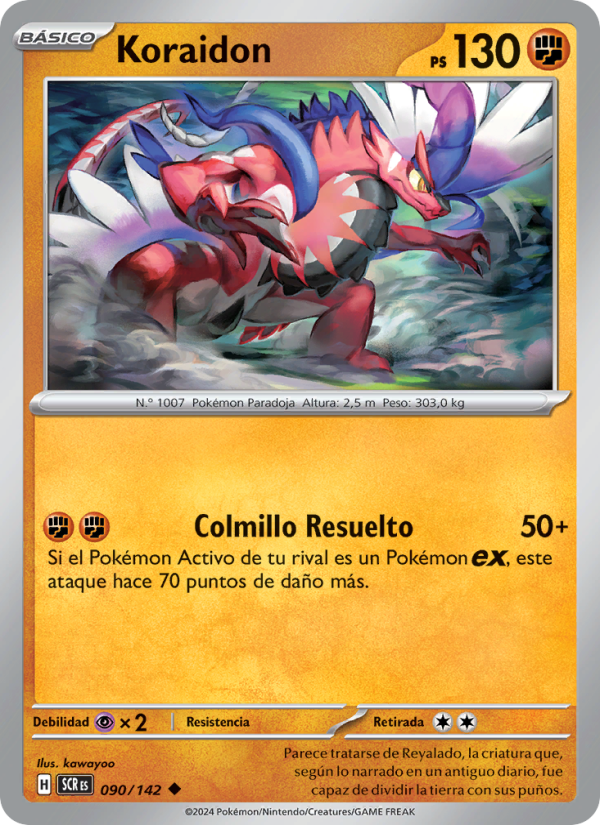 Koraidon 090 — Corona Astral (Spanish Pokémon TCG card)