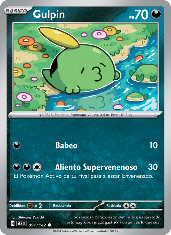 Gulpin 091 — Corona Astral (Spanish Pokémon TCG card)