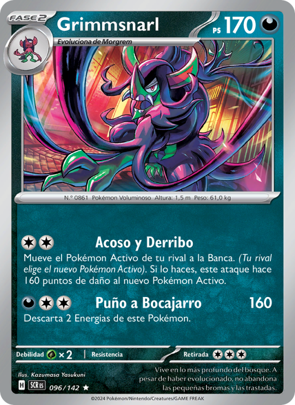 Grimmsnarl 096 — Corona Astral (Spanish Pokémon TCG card)