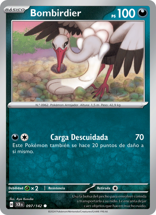 Bombirdier 097 — Corona Astral (Spanish Pokémon TCG card)