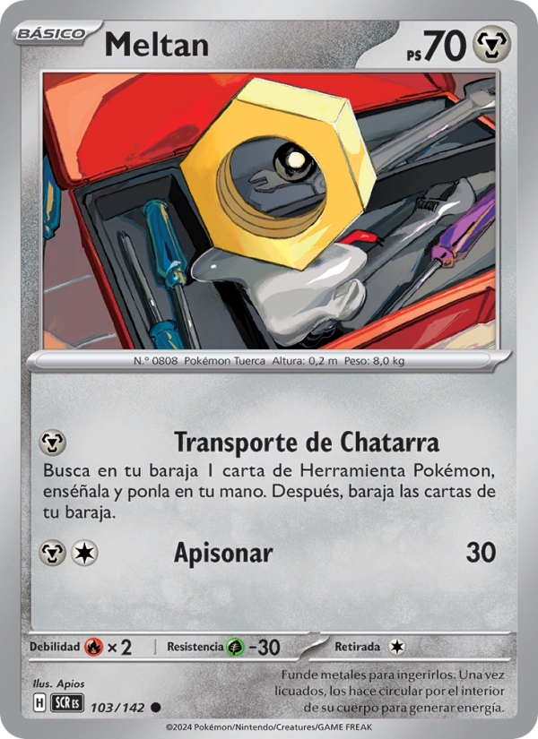 Meltan 103 — Corona Astral (Spanish Pokémon TCG card)