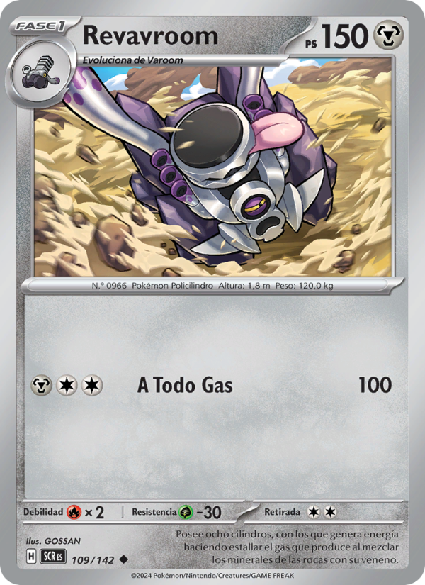 Revavroom 109 — Corona Astral (Spanish Pokémon TCG card)