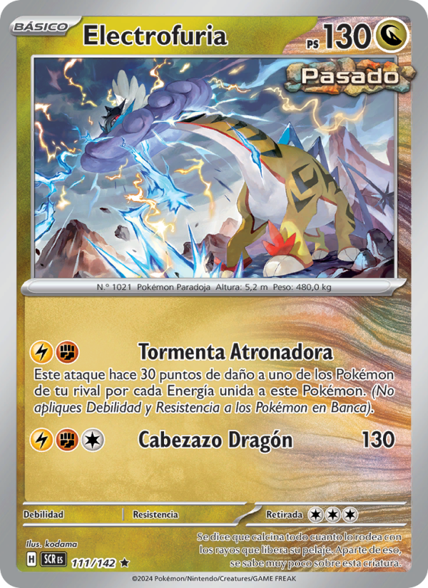 Electrofuria 111 — Corona Astral (Spanish Pokémon TCG card)