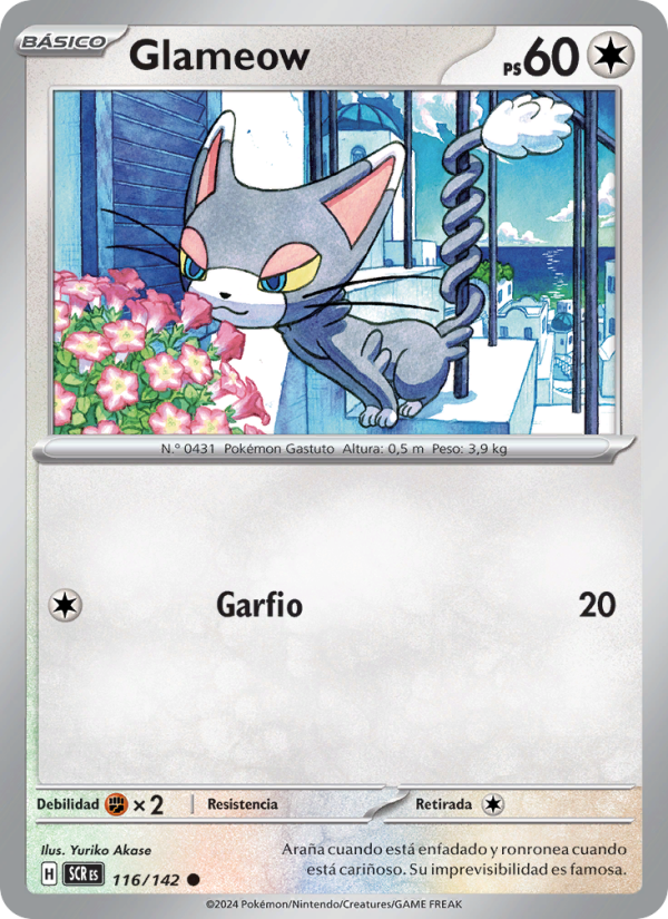 Glameow 116 — Corona Astral (Spanish Pokémon TCG card)
