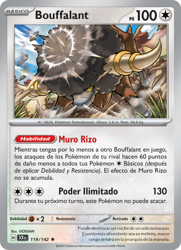 Bouffalant 119 — Corona Astral (Spanish Pokémon TCG card)