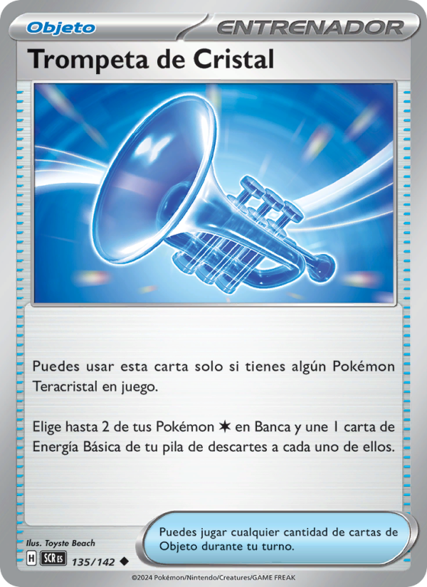 Trompeta de Cristal 135 — Corona Astral (Spanish Pokémon TCG card)
