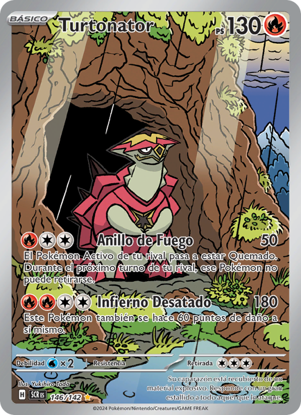 Turtonator 146 — Corona Astral (Spanish Pokémon TCG card)