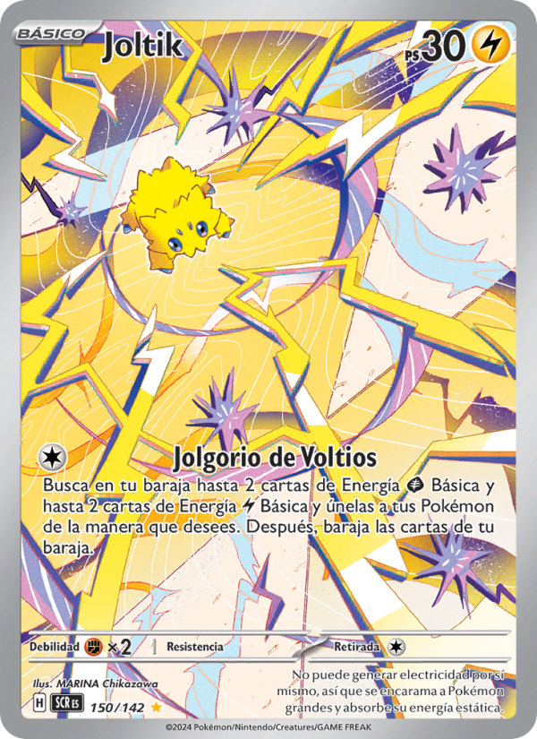 Joltik 150 — Corona Astral (Spanish Pokémon TCG card)