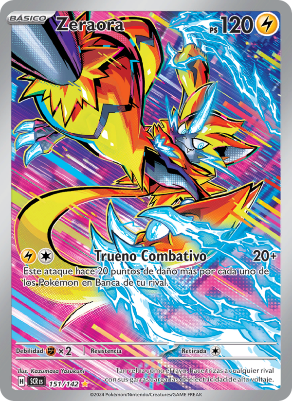Zeraora 151 — Corona Astral (Spanish Pokémon TCG card)