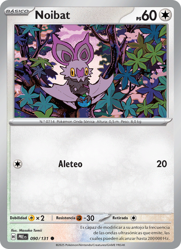 Noibat 090 — Evoluciones Prismáticas (Spanish Pokémon TCG card)