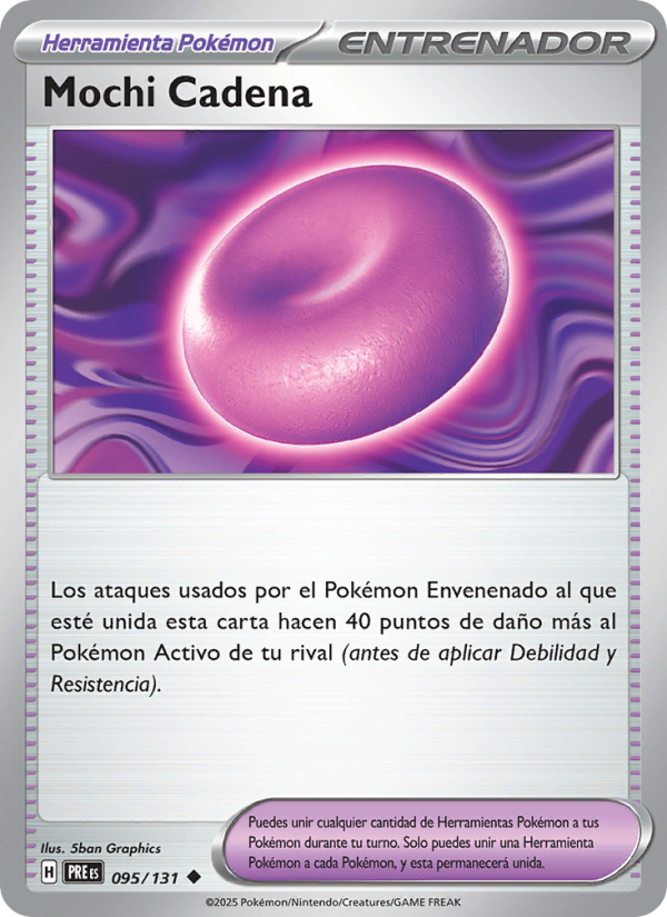 Mochi Cadena 095 — Evoluciones Prismáticas (Spanish Pokémon TCG card)