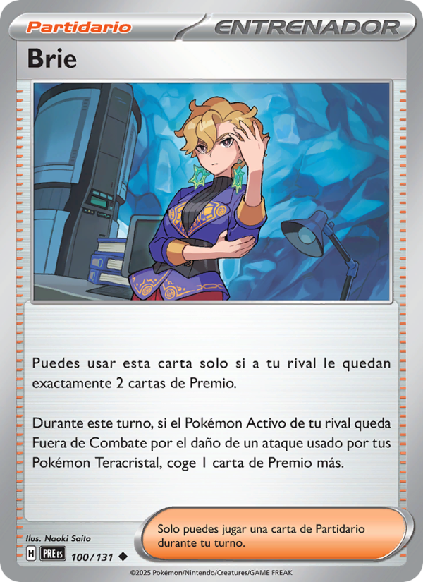 Brie 100 — Evoluciones Prismáticas (Spanish Pokémon TCG card)