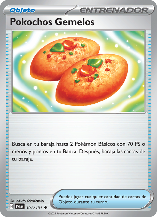 Pokochos Gemelos 101 — Evoluciones Prismáticas (Spanish Pokémon TCG card)