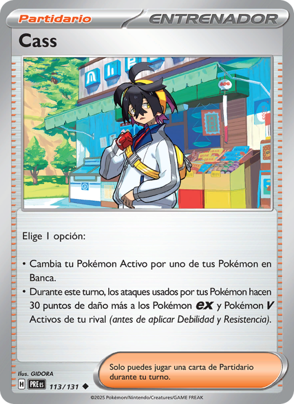 Cass 113 — Evoluciones Prismáticas (Spanish Pokémon TCG card)