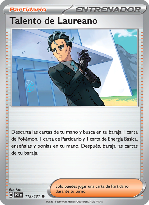 Talento de Laureano 115 — Evoluciones Prismáticas (Spanish Pokémon TCG card)