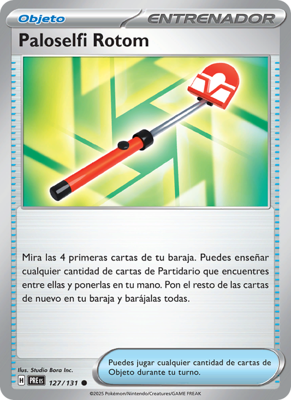 Paloselfi Rotom 127 — Evoluciones Prismáticas (Spanish Pokémon TCG card)