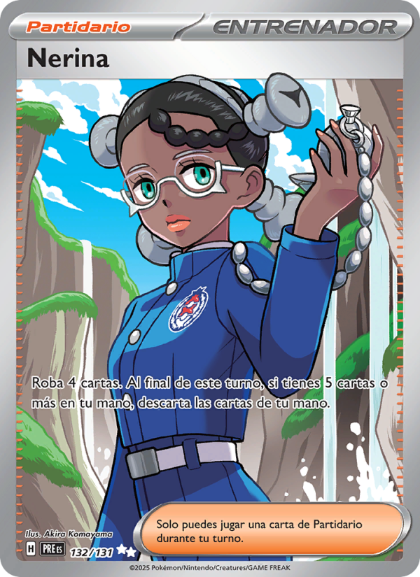 Nerina 132 — Evoluciones Prismáticas (Spanish Pokémon TCG card)