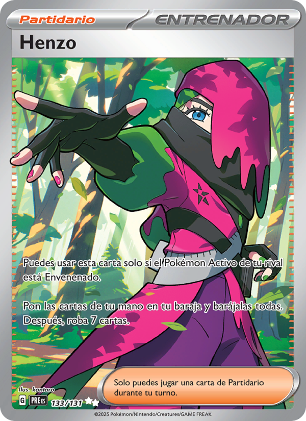 Henzo 133 — Evoluciones Prismáticas (Spanish Pokémon TCG card)