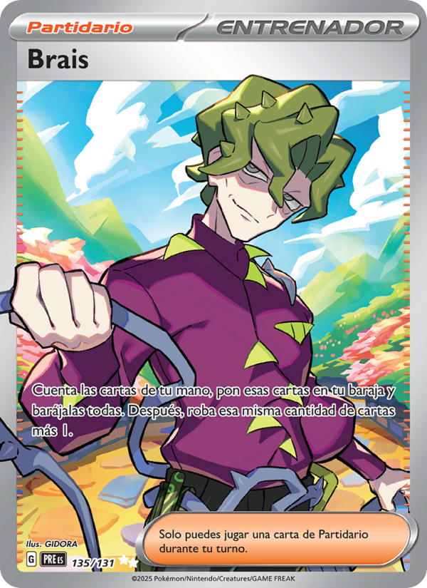 Brais 135 — Evoluciones Prismáticas (Spanish Pokémon TCG card)
