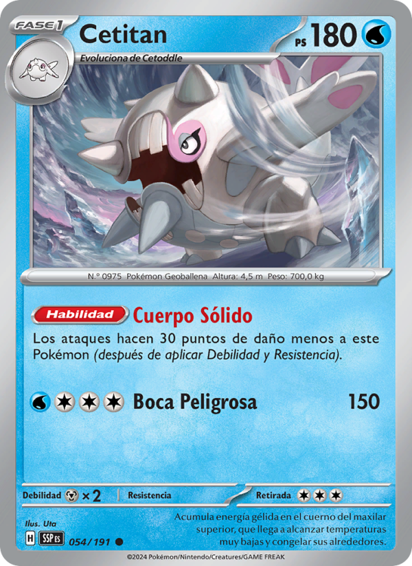 Cetitan 054 — Chispas Fulgurantes (Spanish Pokémon TCG card)