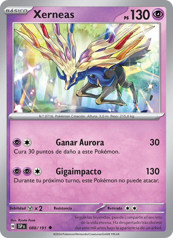 Xerneas 088 — Chispas Fulgurantes (Spanish Pokémon TCG card)