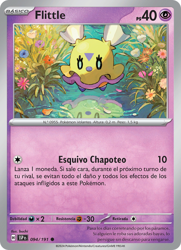 Flittle 094 — Chispas Fulgurantes (Spanish Pokémon TCG card)