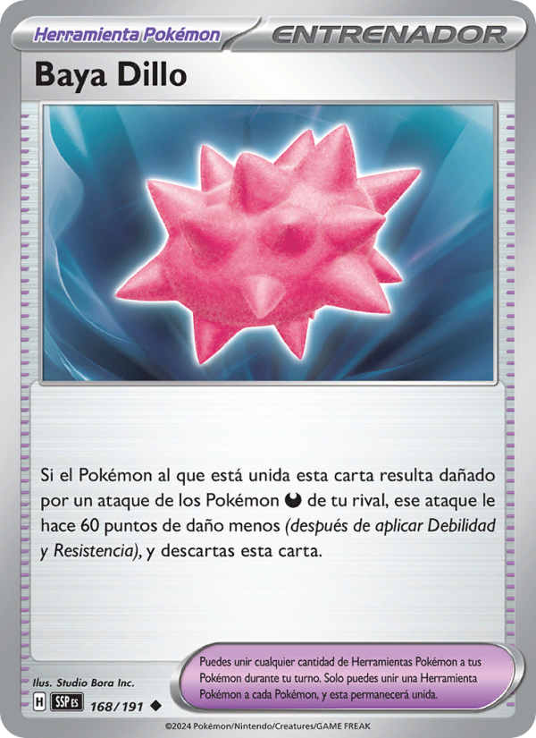 Baya Dillo 168 — Chispas Fulgurantes (Spanish Pokémon TCG card)