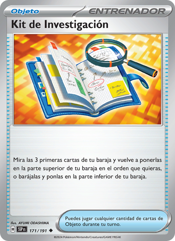 Kit de Investigación 171 — Chispas Fulgurantes (Spanish Pokémon TCG card)