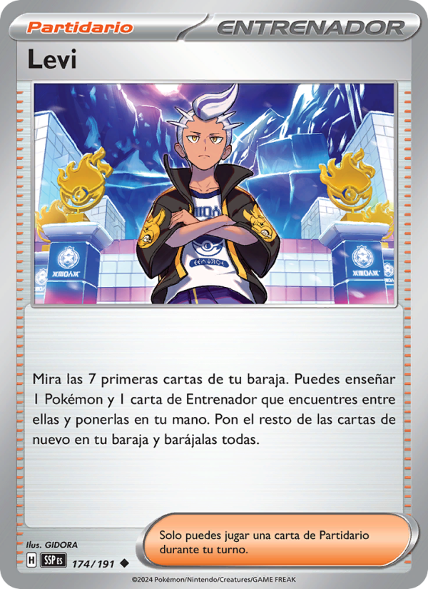 Levi 174 — Chispas Fulgurantes (Spanish Pokémon TCG card)