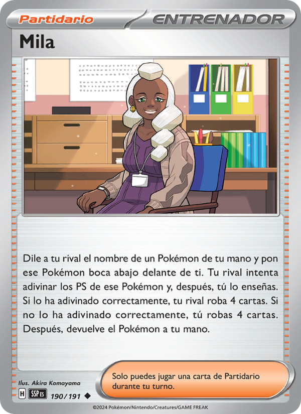 Mila 190 — Chispas Fulgurantes (Spanish Pokémon TCG card)
