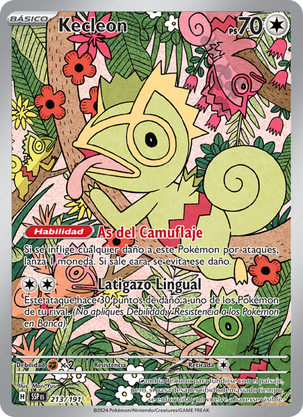 Kecleon 213 — Chispas Fulgurantes (Spanish Pokémon TCG card)