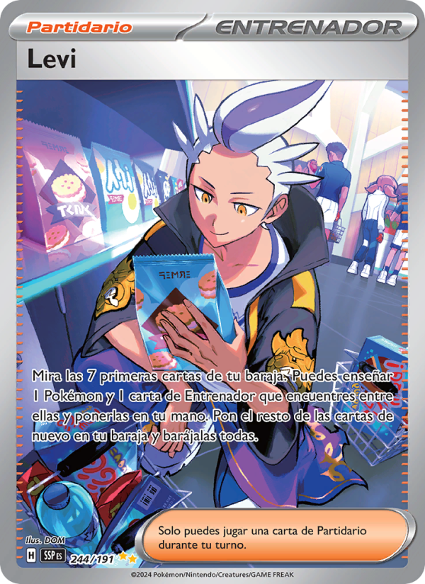 Levi 244 — Chispas Fulgurantes (Spanish Pokémon TCG card)