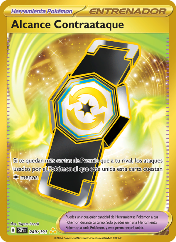 Alcance Contraataque 249 — Chispas Fulgurantes (Spanish Pokémon TCG card)